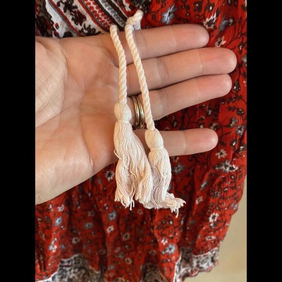 band of gypsies red bandanna style romper size extra small - Picture 4 of 4